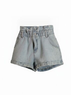 Pac Sun High-Waist Light Blue Denim Shorts - Women